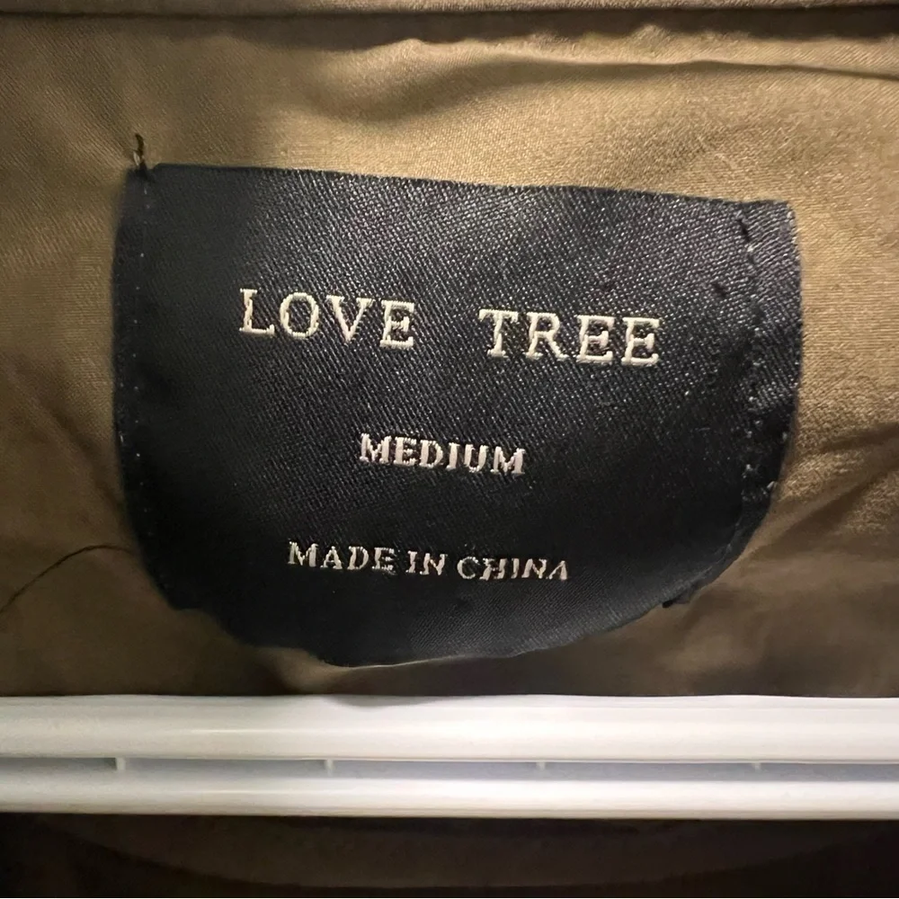 LOVE TREE Military / Utility Style Lightweight Spring or Fall Jacket Size Medium - Picture 4 of 16
